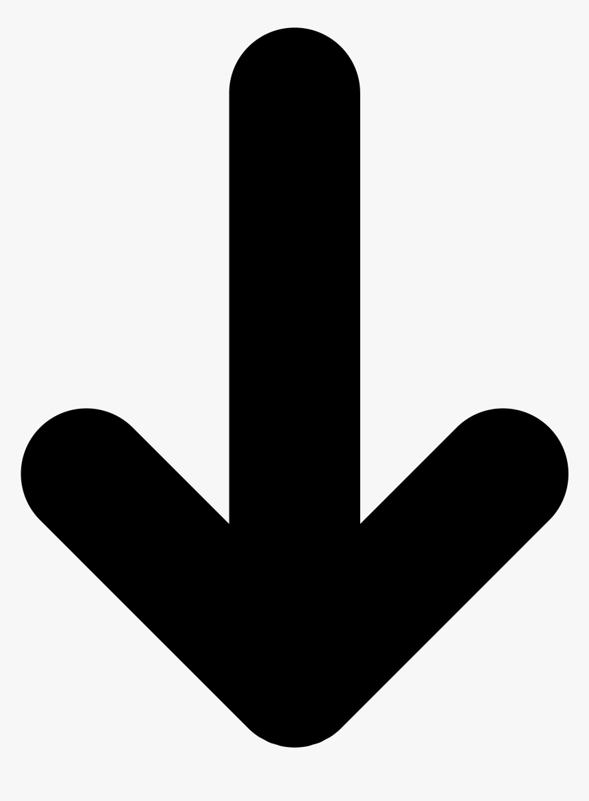 F Clip Art - Svg Arrow Down Icon, HD Png Download