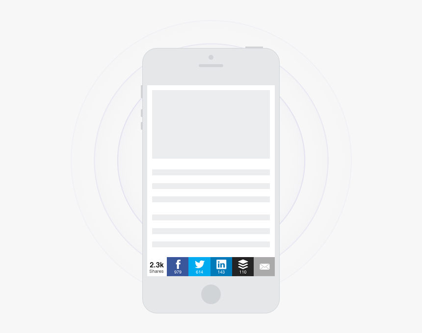 Social Share On Mobile, HD Png Download