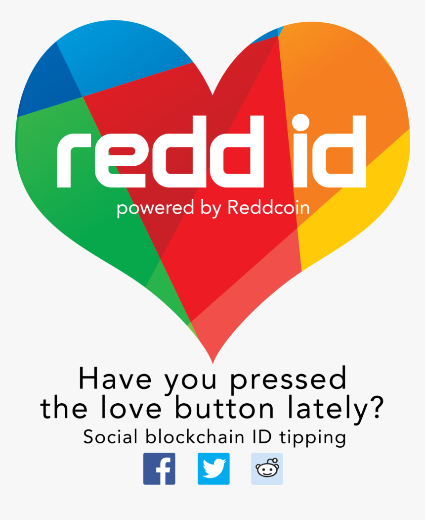 Reddcoin Redd Id Blockchain Social Media Tipping - Graphic Design, HD Png Download