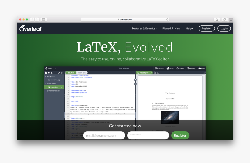 Latex Overleaf, HD Png Download