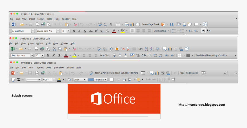 Download Microsoft Office 2013 Theme For Libreoffice - Libreoffice Microsoft Theme, HD Png Download