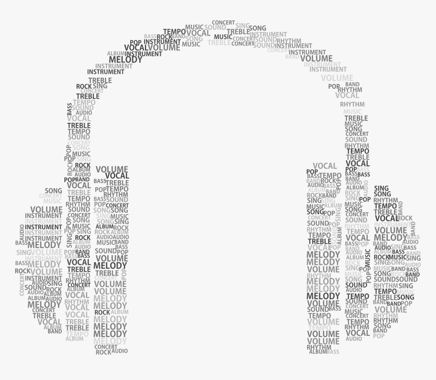 Transparent Headphones Clipart Black And White - Headphone Clipart Black And White Png, Png Download
