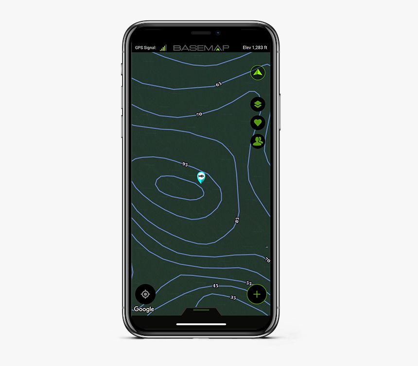 Bathymetry Close Up Fishing Fish Angler Water Depths - Mobile Application Filter Option, HD Png Download