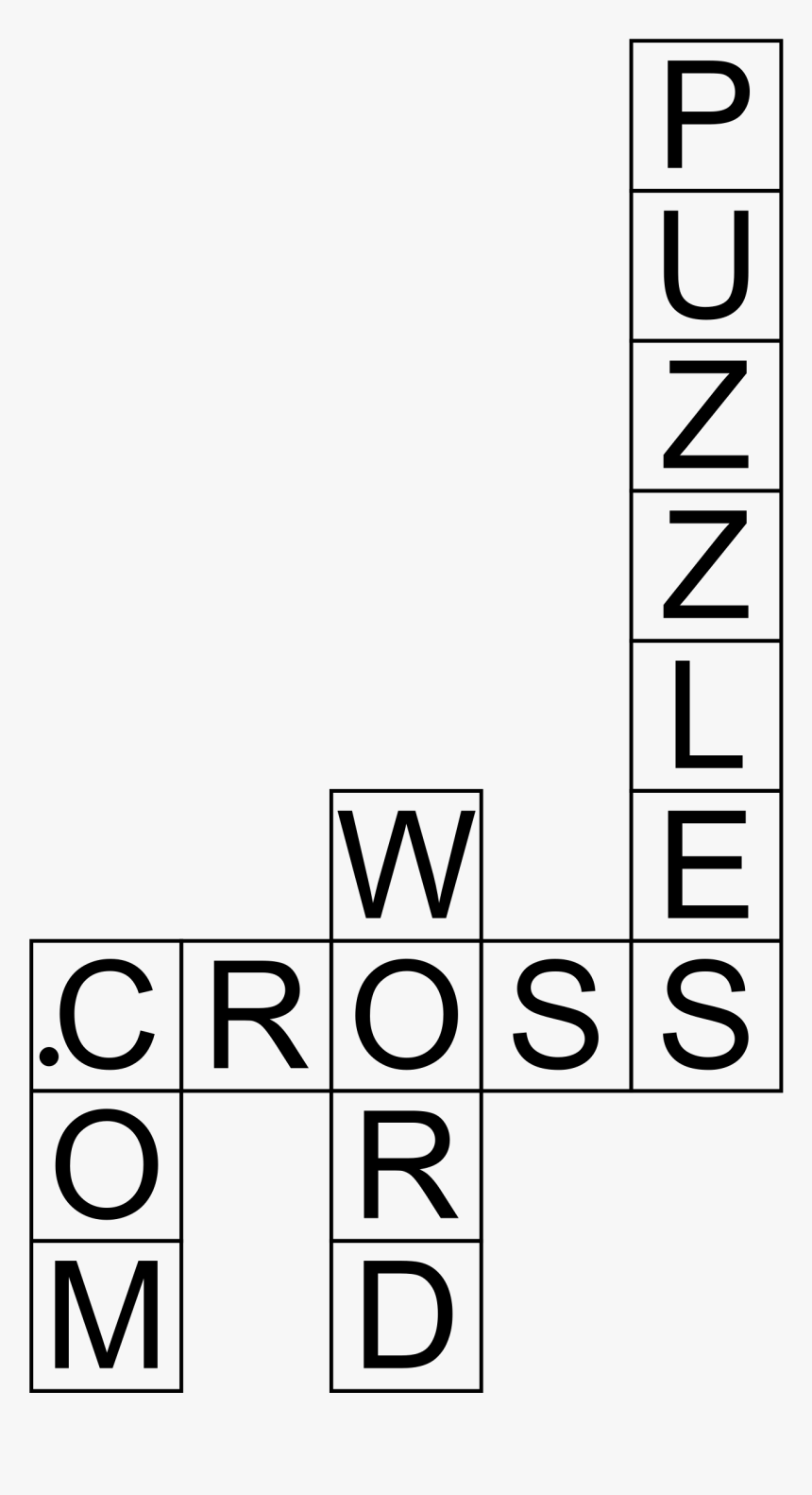 Logo Of A Typical Crossword Puzzle Website Clip Arts - Crossword Puzzle Clipart, HD Png Download