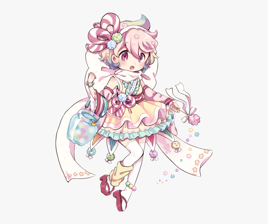 #lolita #candy #japan #sakura #flower #sugar #candygirl - Anime Candy Girl Drawing, HD Png Download