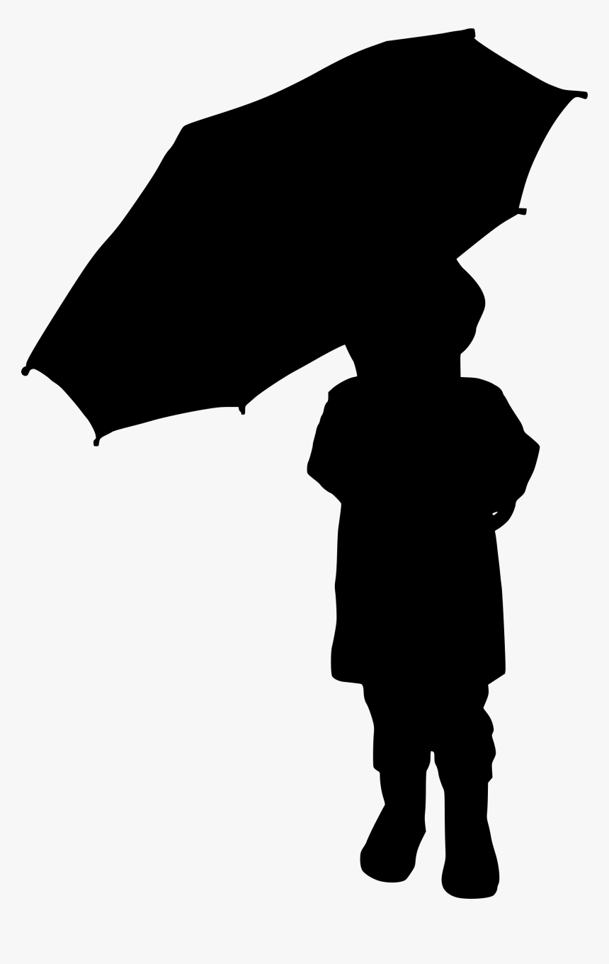 Silhouette Umbrella, HD Png Download