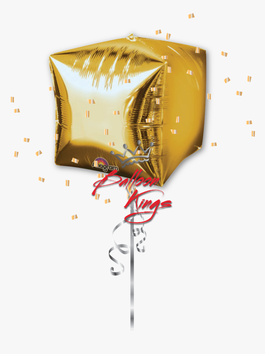 Balao Metalizado Cubo - Balloon, HD Png Download