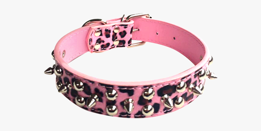 Large Spiked Studded Dog Pet Collar Faux Leather M - Belt, HD Png Download