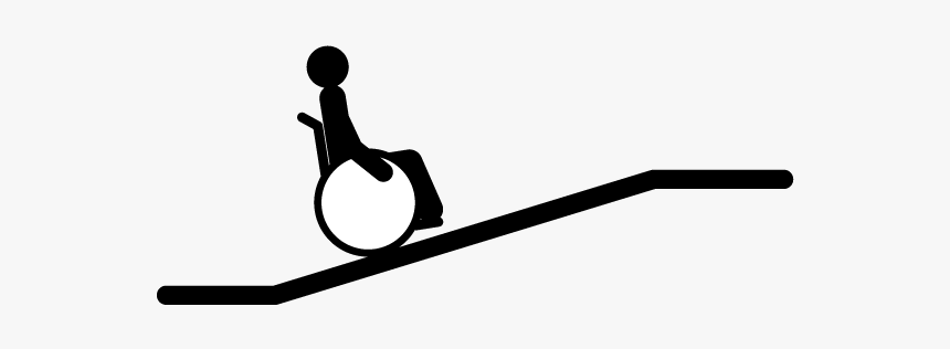 坂 車椅子, HD Png Download