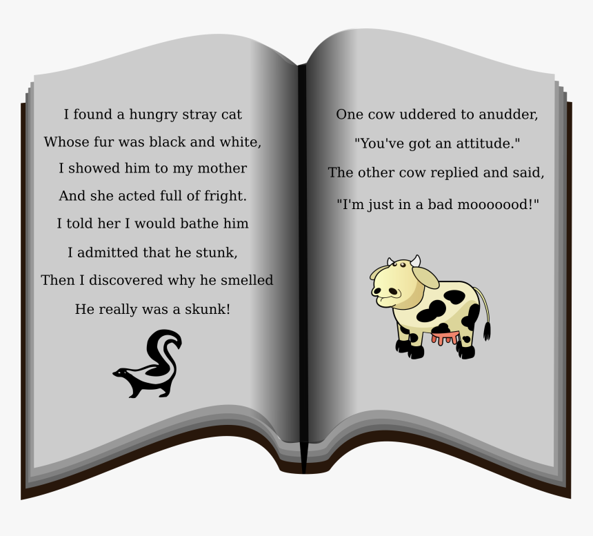 Book Of Poems Big - Poem Book Clipart, HD Png Download