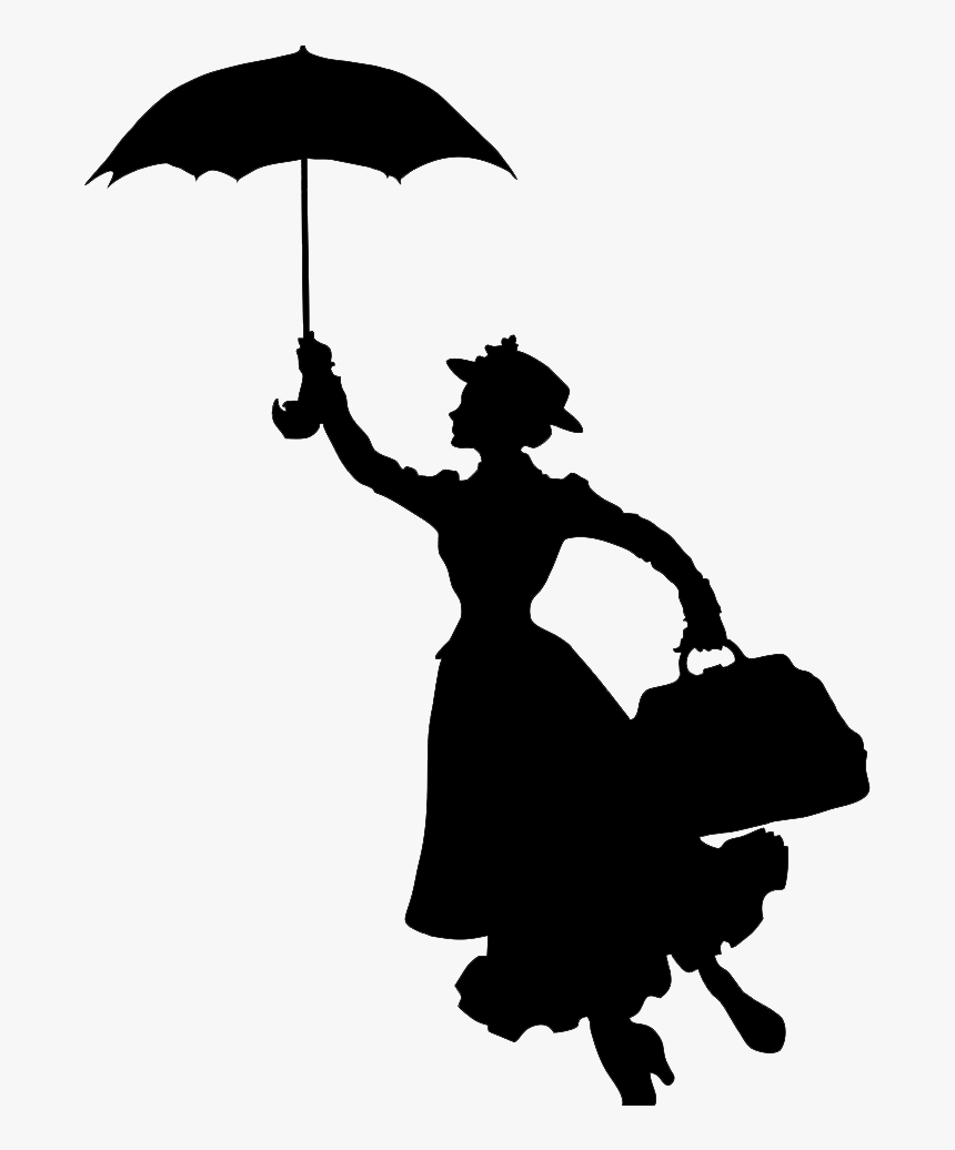 Mary Poppins Silhouette Clip Art