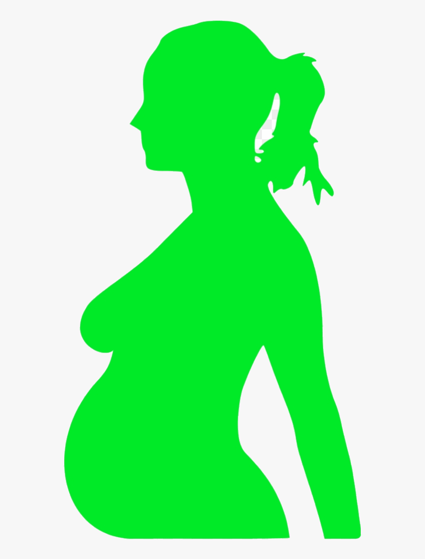 Pregnant Vector Umbrella Silhouette Clip Art Free - Pregnant Clip Art, HD Png Download