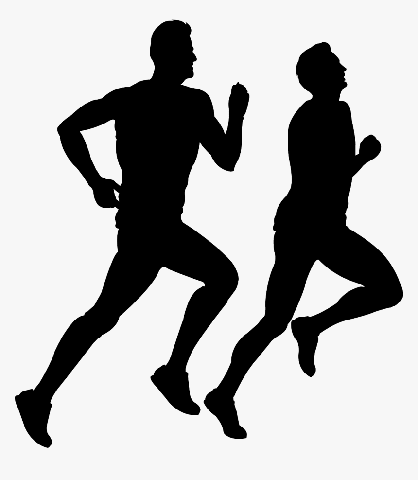 Athletes Silhouettes, HD Png Download