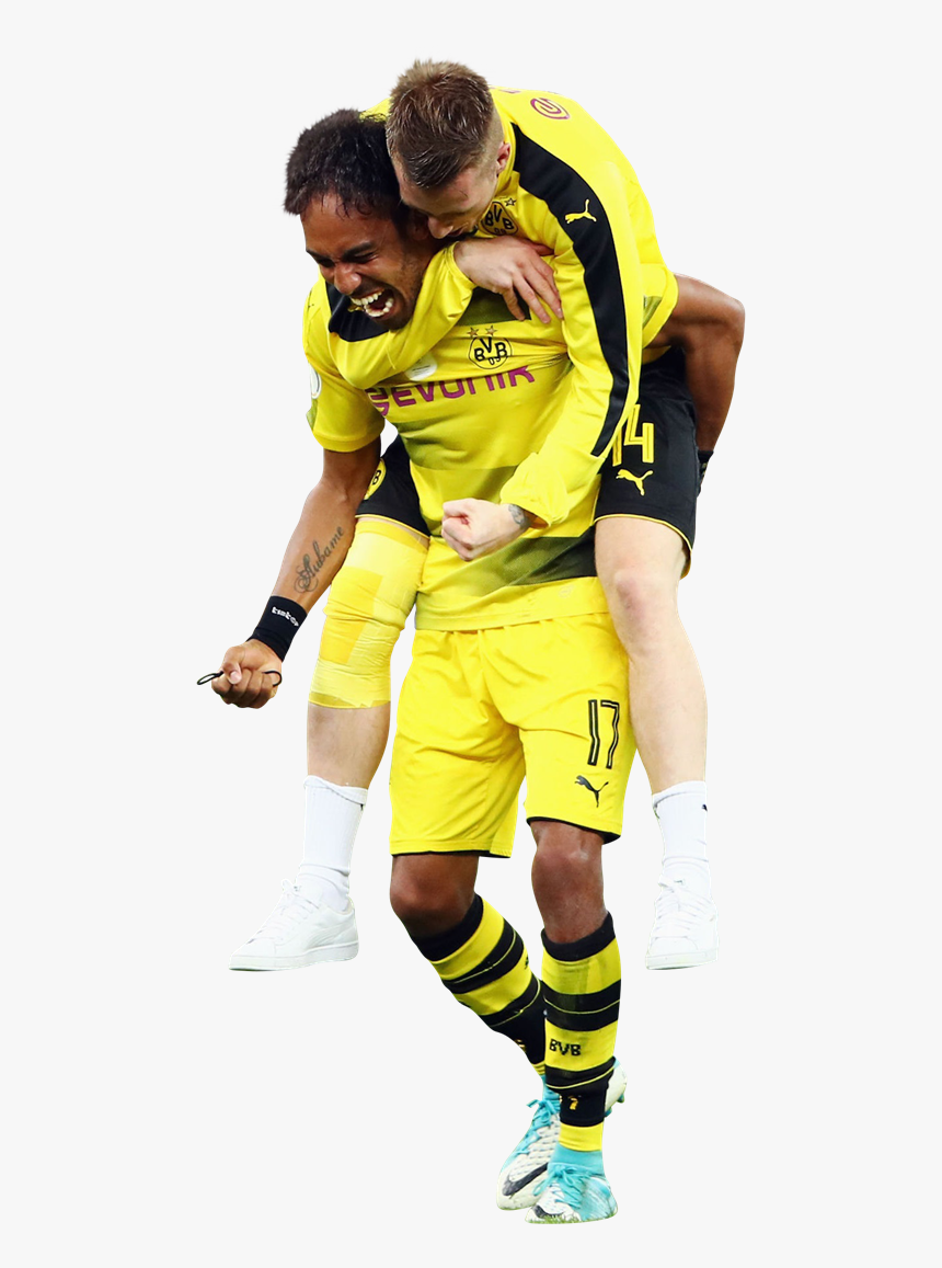 Pierre-emerick Aubameyang & Marco Reus Render - Aubameyang Marco Reus 2018, HD Png Download