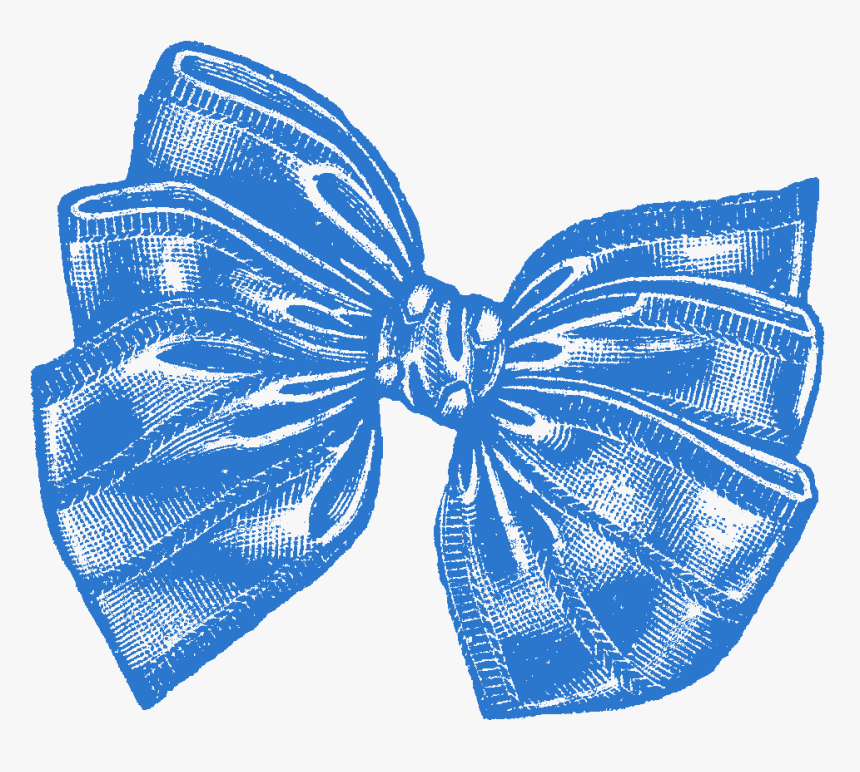 Transparent Blue Bow Png - Vintage Bow Png, Png Download