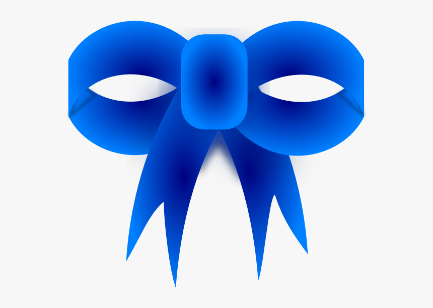 Blue Ribbon Bow Svg Clip Arts, HD Png Download