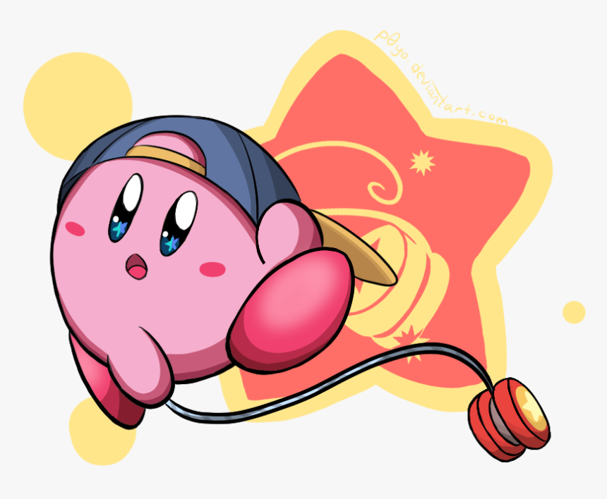 Yo-yo Kirby By P0yo - Kirby Yo Yo Art, HD Png Download
