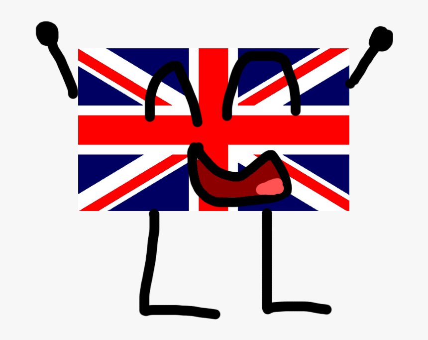 Red White And Black Uk Flag , Png Download - United Kingdom Flag Png, Transparent Png