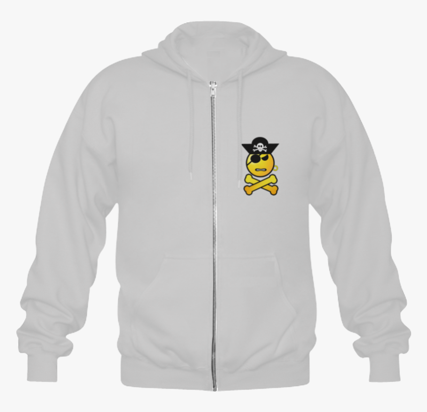 Frowning Emoji Gildan Full Zip Hooded Sweatshirt - Hoodie, HD Png Download
