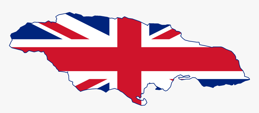 British Jamaica Flag Map, HD Png Download