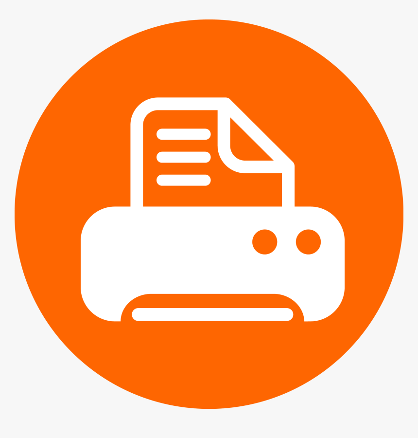 Dancing Forest Demolition - Orange Print Icon Png, Transparent Png