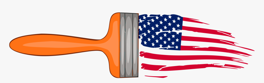 Mark S General Paiting - Distressed American Flag Black And White, HD Png Download