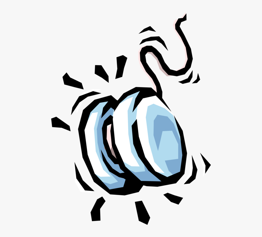 Vector Illustration Of Yo-yo Or Yoyo Spoollike Child, HD Png Download