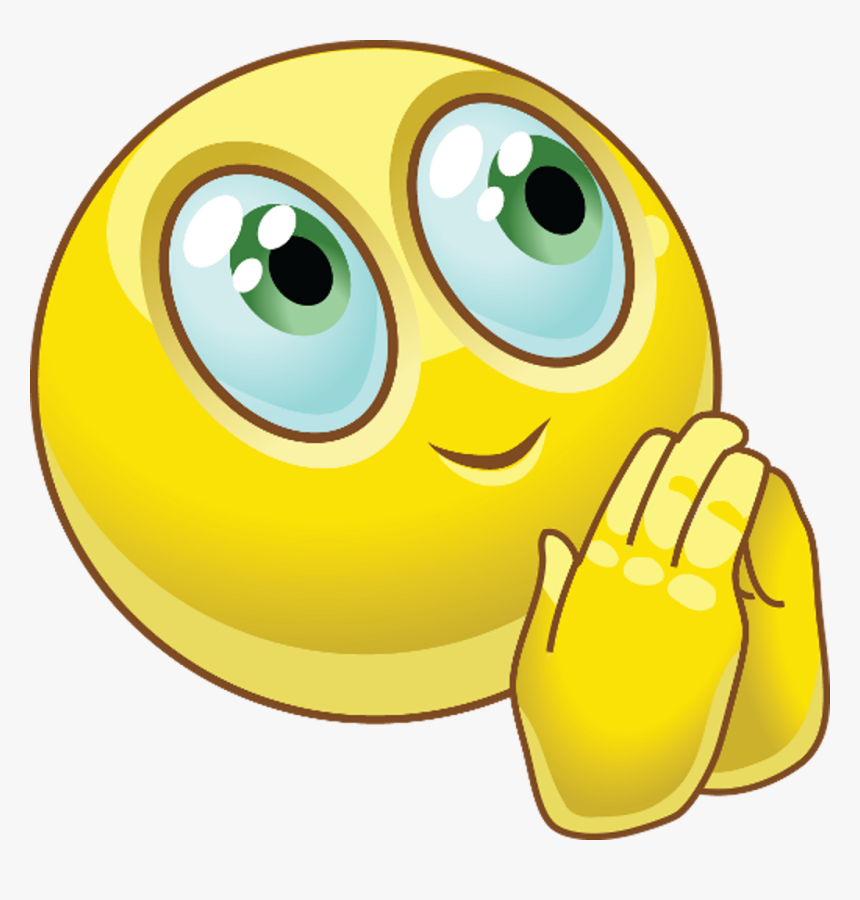 Smiley Looking Happy Png Image - Praying Emoji, Transparent Png