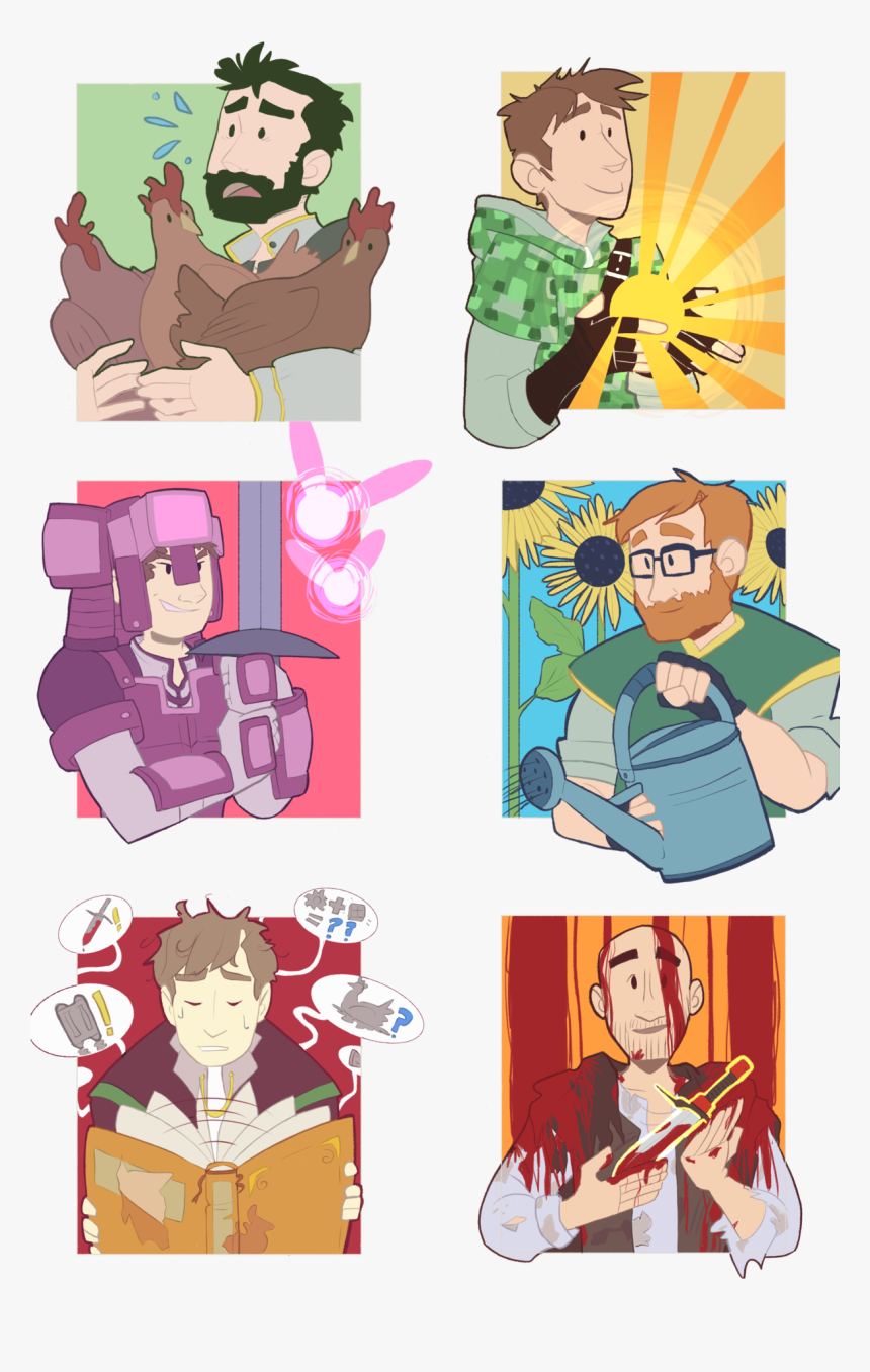 Achievement Hunter Team Og Fanart, HD Png Download