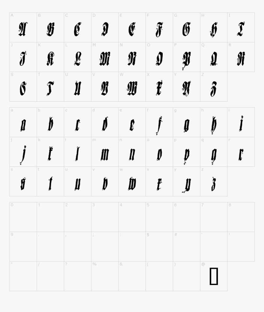 Fancy Celtic Font, HD Png Download