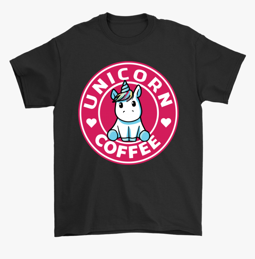 Unicorn Coffee Mashup Starbucks Logo Premium Shirts - Shirt, HD Png Download