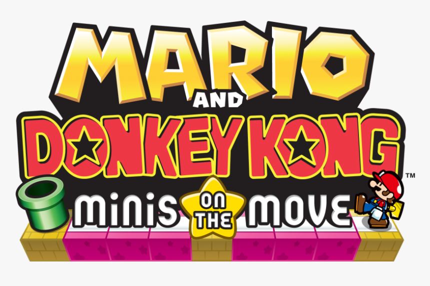 Mario Vs Donkey Kong - Mario And Donkey Kong Minis On The Move Logo, HD Png Download