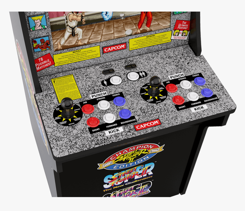 Street Fighter Arcade Cabinet 
 Class Lazyload Lazyload - Street Fighter 2 Arcade 1up, HD Png Download