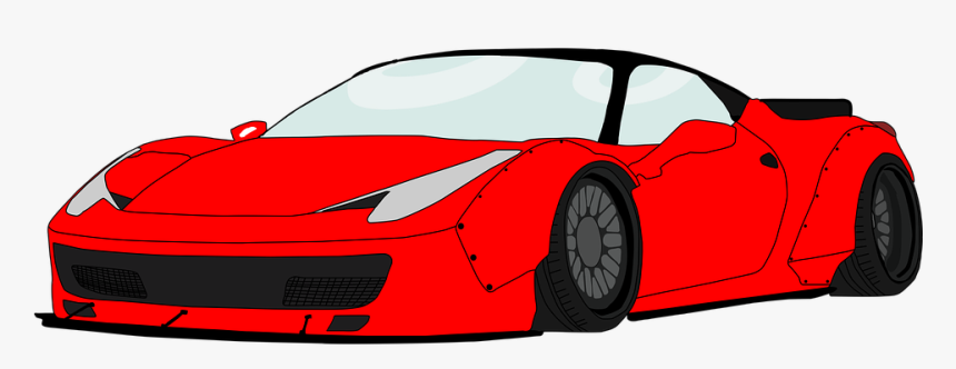 Rot, Auto, Ferrari - Auto Png Ferrari, Transparent Png