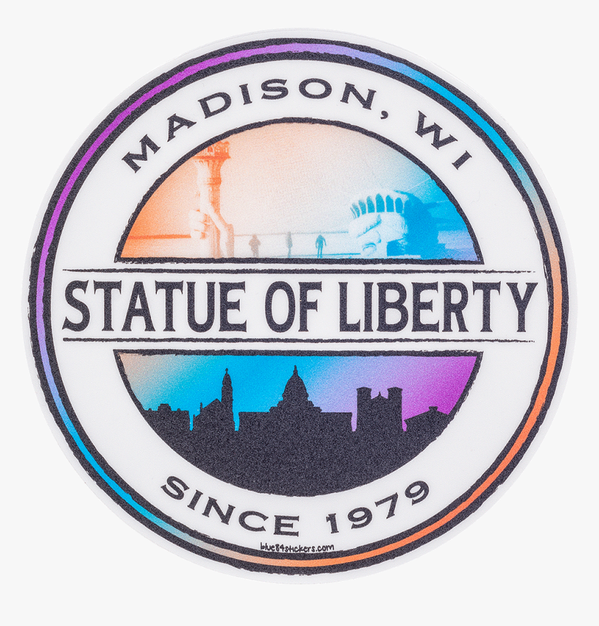 Cover Image For Blue 84 Statue Of Liberty Decal - Emblem, HD Png Download