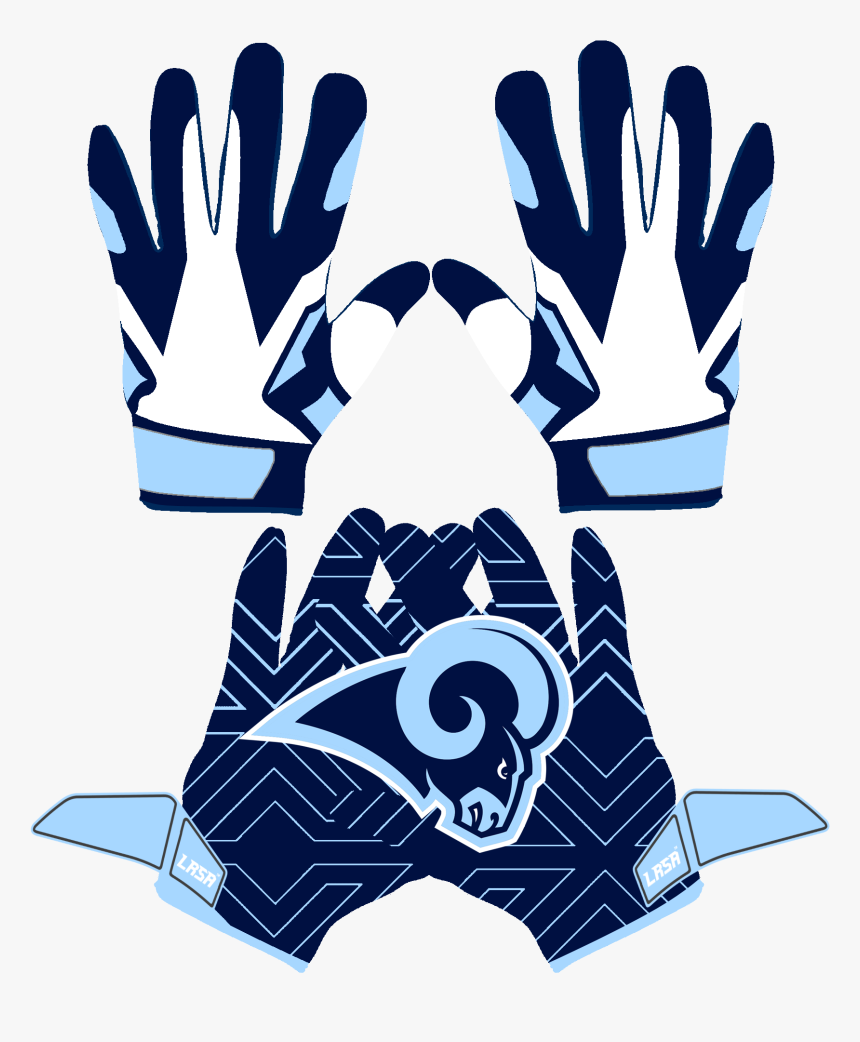 Gloves Clipart Football Glove - Football Gloves Clipart, HD Png Download