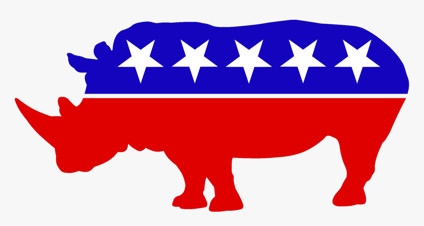 Republican Elephant - Democrat Vs Republican Transparent, HD Png Download