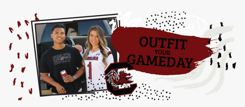 College Couple Wearing South Carolina Gamecocks Shirts - University Of South Carolina, HD Png Download