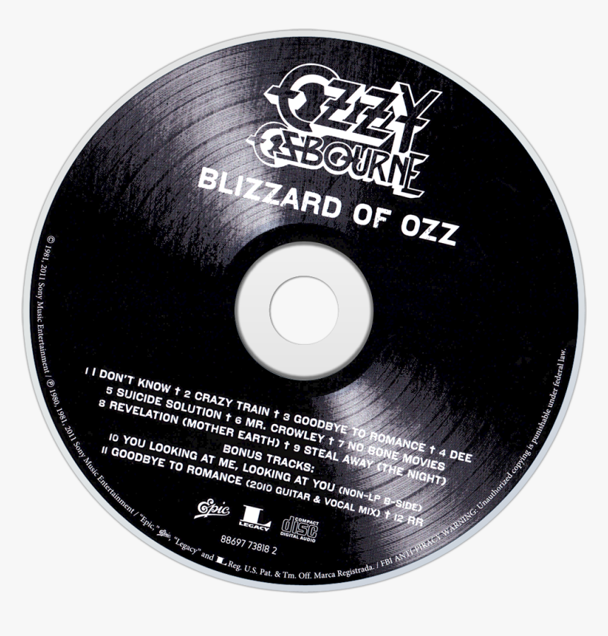 Explore More Images In The Music Category - Ozzy Osbourne, HD Png Download
