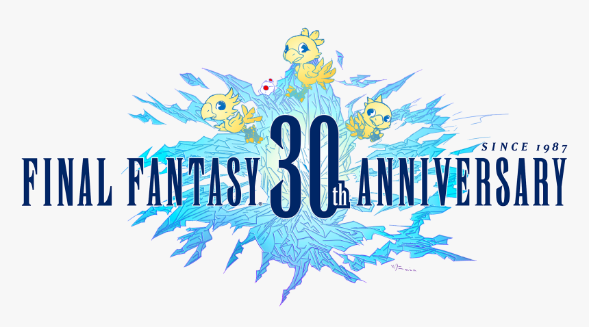 Ff30th Logo Yoko Rgb - Final Fantasy 30th Anniversary, HD Png Download