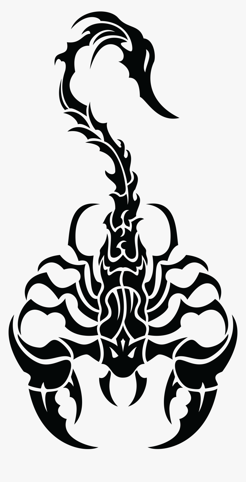 Transparent Scorpion Clipart - Tribal Scorpion Png, Png Download