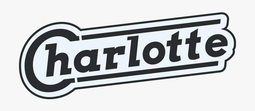 Charlotte Retro Style Sign Png Graphic Cave - Signage, Transparent Png