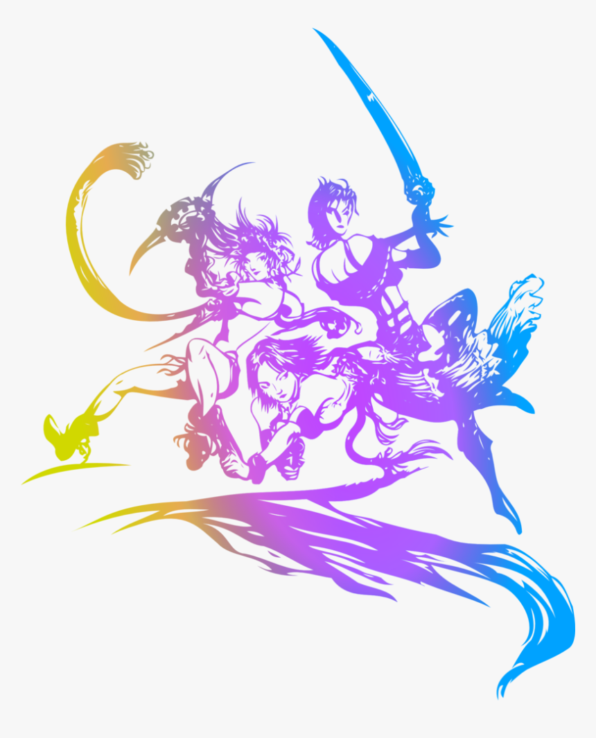 Yuna, Rikka And Paine Logo Concept Art From Final Fantasy - Final Fantasy X 2 Logo, HD Png Download