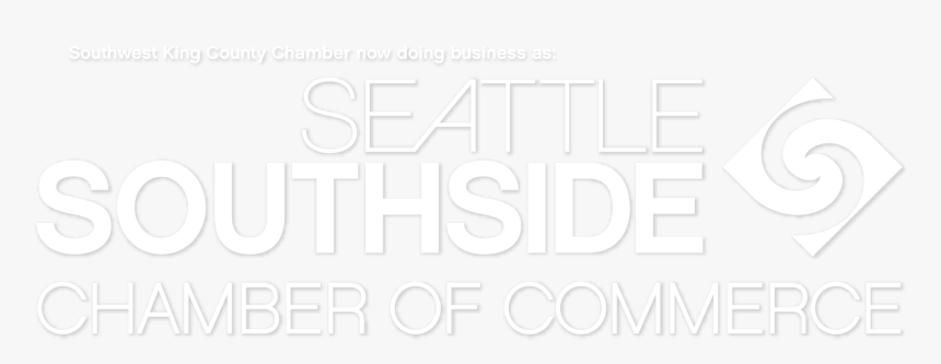 Seattle Southside Chamber Logo White Shadow Now Doing - Rer, HD Png Download