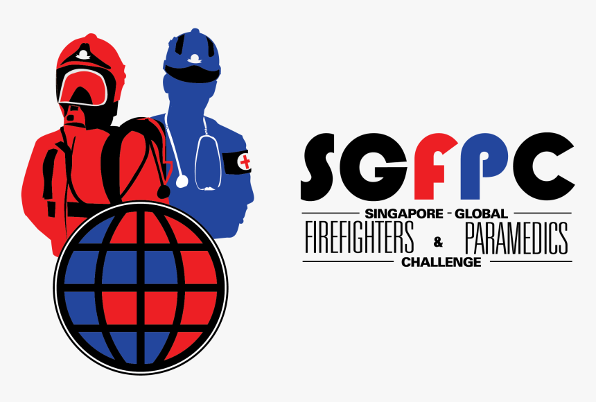 The Sgfpc Logo Is Composed Of The Images Of A Firefighter - Sgfpc 2019, HD Png Download