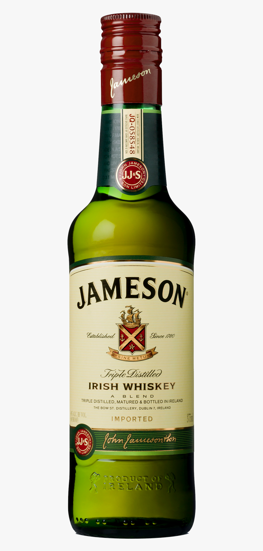 Jameson Irish Whiskey Ireland 375ml Bottle - Jameson Irish Whiskey 1 Litre, HD Png Download