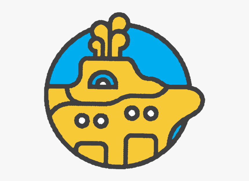 City Bean Icon Yellow Submarine Large Color, HD Png Download