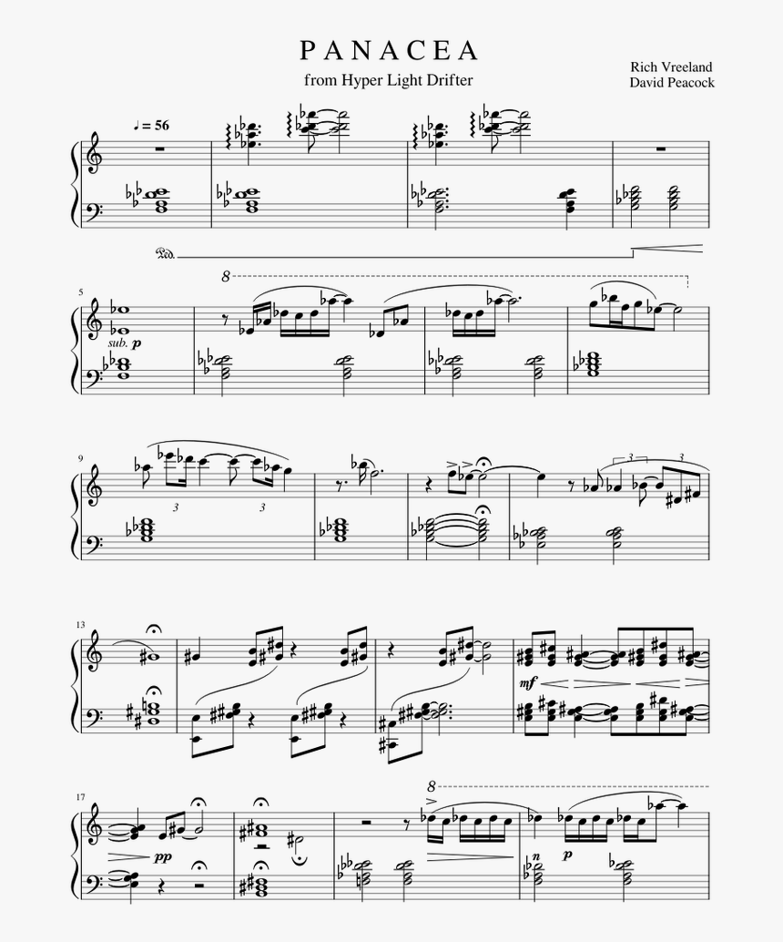 Hyper Light Drifter Panacea Sheet Music, HD Png Download