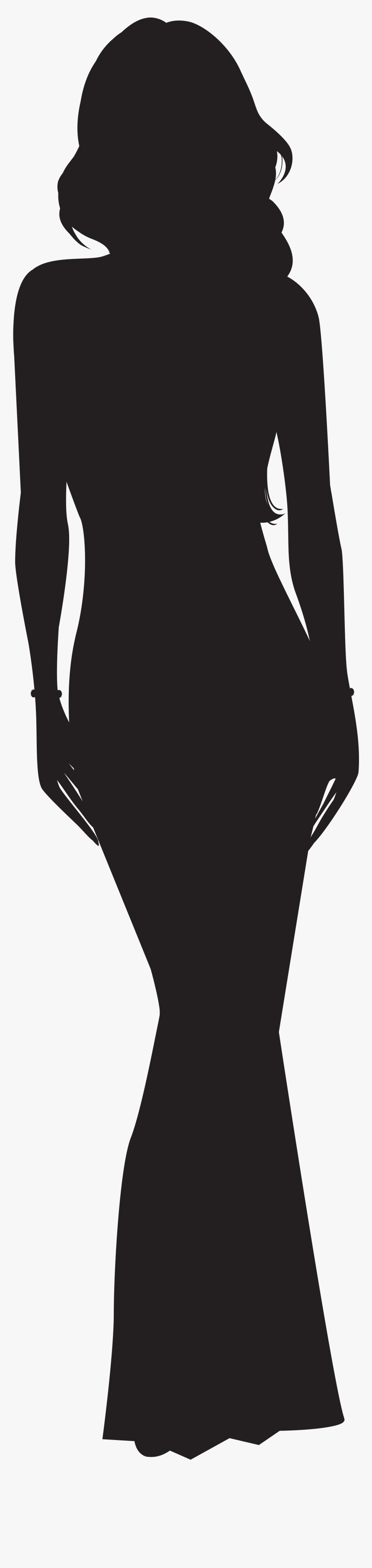 Woman Silhouette Png Clip Art Image - Woman Clipart Png Silhouette, Transparent Png