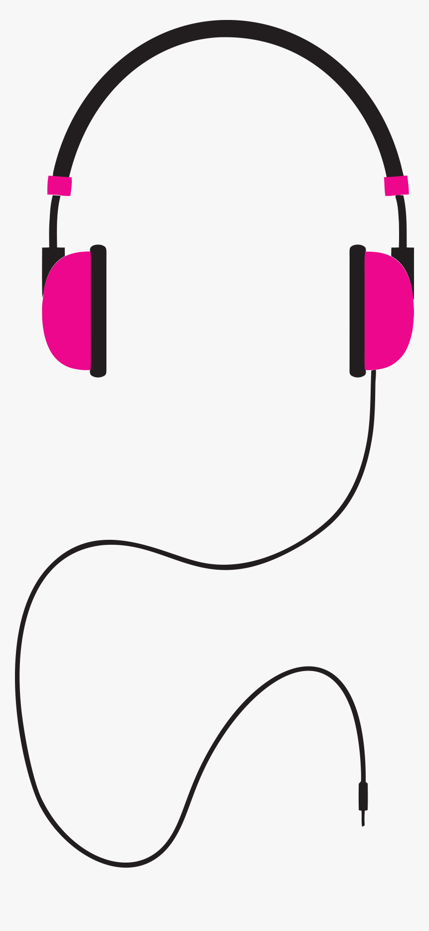Headphones Illustration Pink Headphones Clipart, HD Png Download